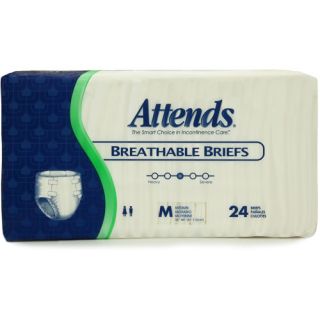 Attends Breathable Medium Briefs, 24ct