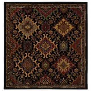 Mohawk Home Ankara Black 8 ft. x 8 ft. Area Rug 313722