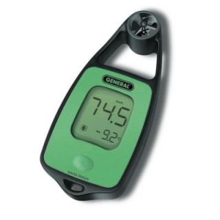 General Tools Mini Airflow and Temperature Meter with Wind Chill DAF3010