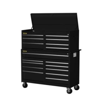 Stanley Workshop 54 in. 17 Drawer ToolSet, Black WRC 5417BKST