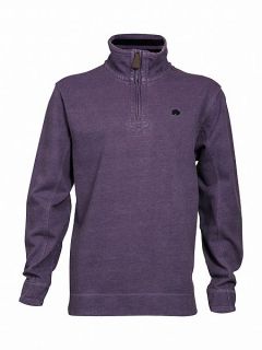 Raging Bull Big and Tall Signature quarter zip sweatshirt Purple