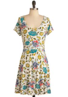 Freshly Pixel ed Flowers Dress  Mod Retro Vintage Dresses