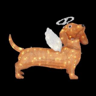 Home Accents Holiday 26 in. Pre Lit Tinsel Dachshund Dog TY571 1414