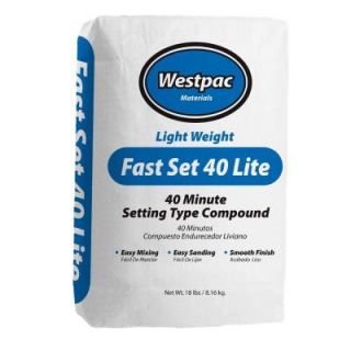 Westpac Materials 18 lb. Fast Set 40 Lite Setting Type Joint Compound 22166H