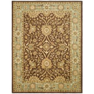 Safavieh Antiquity Chocolate/Blue 7 ft. 6 in. x 9 ft. 6 in. Area Rug AT249D 8
