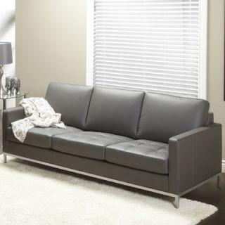 Regency Top Grain Leather Sofa by Lind Furniture