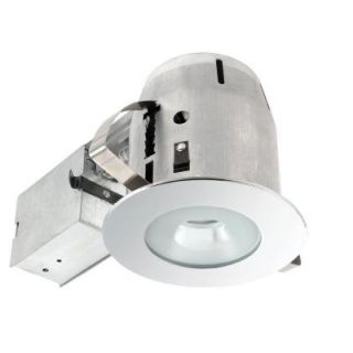 Globe Electric 4 in. Bathroom Chrome Recessed Lighting Kit with Clear Glass Spot Light 9202701