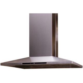 Yosemite Home Decor Contemporary Series 36 in. Island Range Hood in Stainless Steel MIPH36S 4H