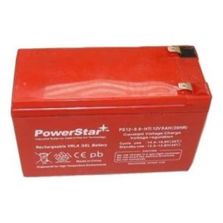 PowerStar PS12 9 HT 13 High Temp 9Ah 12V, Sealed Battery Fits Aqua Vu Marcum Vexilar 12V