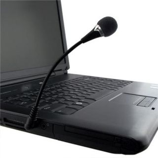 Insten 3.5mm Mini Flexible Microphone Mic for PC Laptop Desktop VOIP SKYPE Internet Call