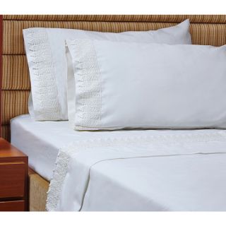 1000 Thread Count Egyptian Cotton Sheet Set with Luxury Soft Lace