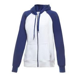 Womens Fila Noki Full Zip Hoody White/Twilight