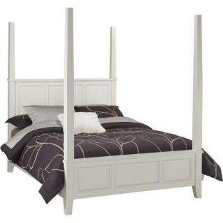Home Styles Naples King Poster Bed, White