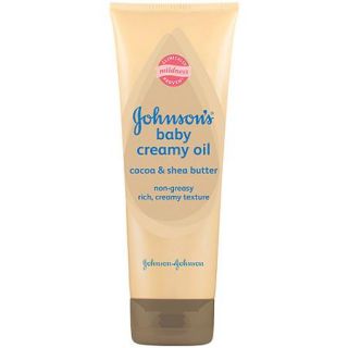 Johnson's Baby Creamy Oil Cocoa & Shea Butter, 8 Oz