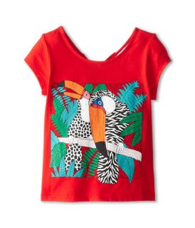 Little Marc Jacobs Parrot Print Tee With Keyhole Back Toddler Little Kid