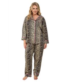 BedHead Plus Size Notch Collar Pajama Wild Thing