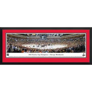 Blakeway Worldwide Panoramas, Inc NHL 2013 Stanley Cup Champions   Chicago Blackhawks Deluxe Framed Photographic Print
