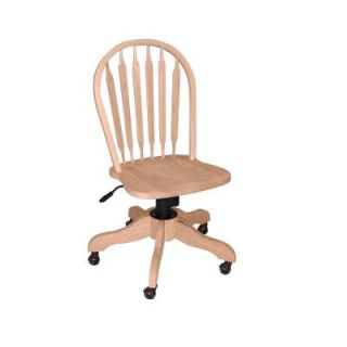 International Concepts Unfinished Windsor Arrowback Office Chair KCB 1 TOP 113
