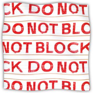 Do Not Block Fleece Throw Blanket by KESS InHouse