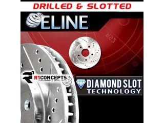 Brake Rotors *2 FRONT ELINE "DRILLED & SLOTTED" Performance R114787
