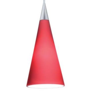 Juno 1 Light Rouge Tall Cone Glass Pendant Kit PKH312ROUGE