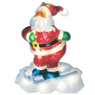 LED Icy Santa Lawn Silhouette Christmas Decoration by Brite Star
