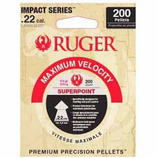 Ruger Impact Pointed .22 Pellets, 200 Count