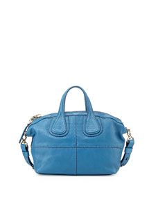 Givenchy Nightingale Micro Zanzi Satchel Bag, Medium Blue