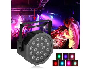 18W 7 CH. LED RGB Stage PAR Light Disco DJ Lighting Club Party DMX 512 Strobe