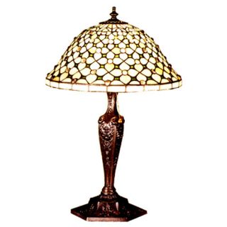 Meyda Tiffany Victorian Gothic Diamond and Jewel 22 H Table Lamp with