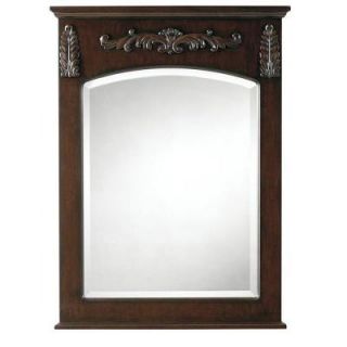 Home Decorators Collection Chelsea 35 in. L x 26 in. W Wall Mirror in Antique Cherry 1590400190