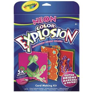 Crayola Neon Color Explosion Card Making Kit  ™ Shopping