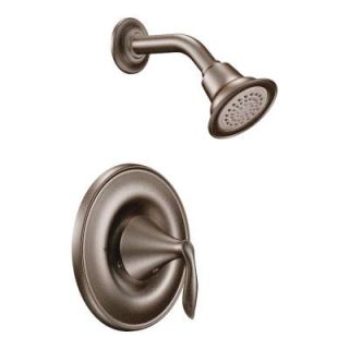 MOEN Eva 1 Handle Posi Temp Shower Only Trim Kit with Eco Performance Showerhead in Oil Rubbed Bronze (Valve Sold Separately) T2132EPORB