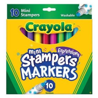 Crayola LLC Mini Stampers Washable Markers (10 Pack)