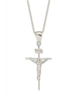 Giani Bernini Sterling Silver Necklace, Crucifix Pendant