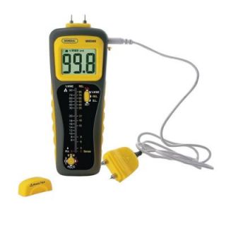 General Tools Dual Pin/Pinless Moisture Meter with 2 in. D MMD900