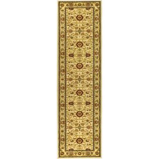 Safavieh Lyndhurst Ivory and Ivory Rectangular Indoor Machine Made Runner (Common 2 x 20; Actual 27 in W x 240 in L x 0.67 ft Dia)