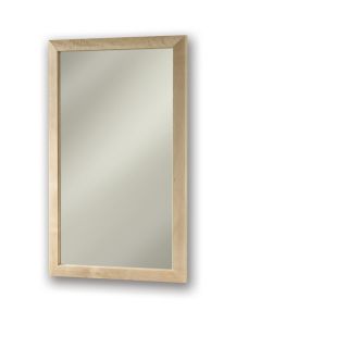 Broan City 16.5 in x 26.5 in Rectangle Surface/Recessed Maple Mirrored Steel Medicine Cabinet