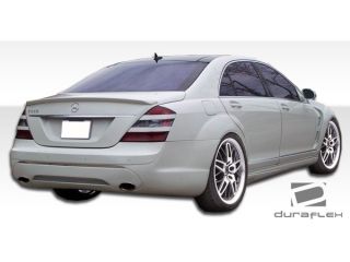 Duraflex FRP  Mercedes S Class W221  LR S Rear Bumper Cover   1 Piece > 2007 2009