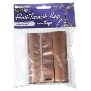 Shine Rite Anti Tarnish Self Sealing Plastic Bags 4 x 4 Inches (10 Bags)