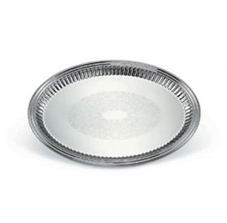Vollrath 82171 Oval Fluted Serving Tray   10 7/8x14 3/4" Stainless