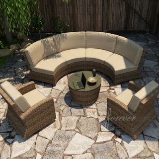 Forever Patio Cypress 5 Piece Sectional Deep Seating Group with