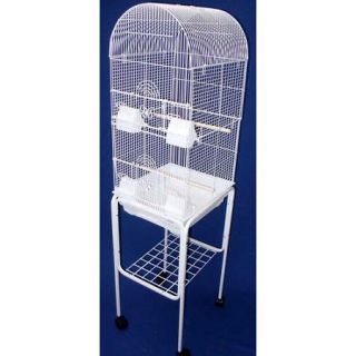 YML Tall Round 4 Perch Bird Cage with Stand