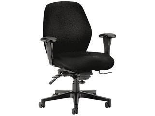 HON 7828NT10T 7800 Series High Performance Mid Back Task Chair, Tectonic Black