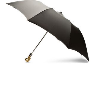 Alexander McQueen   Black & Gold Skull Umbrella