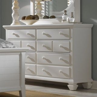 Broyhill Mirren Harbor Drawer Dresser in White   4024 230