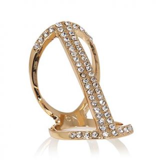 Melissa Gorga Goldtone Pavé Cage Knuckle Ring   7471888