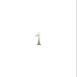 4 in. Solid Brass House Number (Set of 10) (1   PVD)