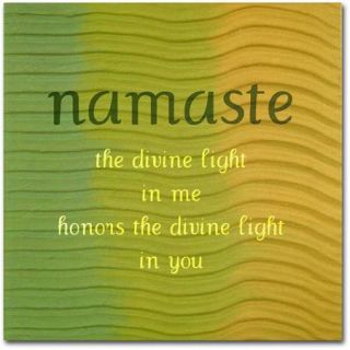 Trademark Fine Art "Namaste" Canvas Art by Michelle Calkins