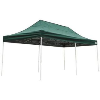 ShelterLogic Pro Series 10 ft. x 20 ft. Green Straight Leg Pop Up Canopy 22582